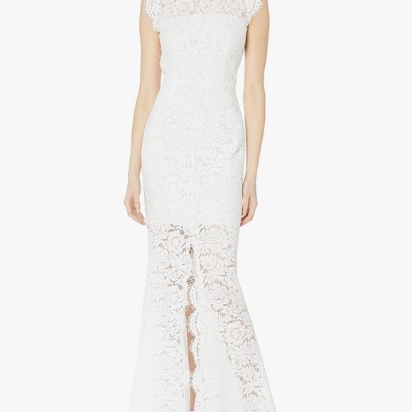 Rachel Zoe Estelle Dress Open Back Lace Gown Evening Engagement Wedding New Maxi - Picture 6 of 7